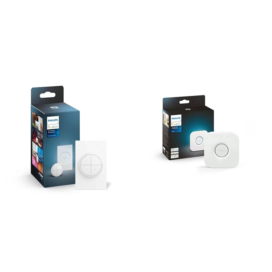 Philips Hue Wall Tap Dial Light Switch, Installation-Free